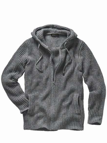 Strickjacke Ragazzo stahlblau