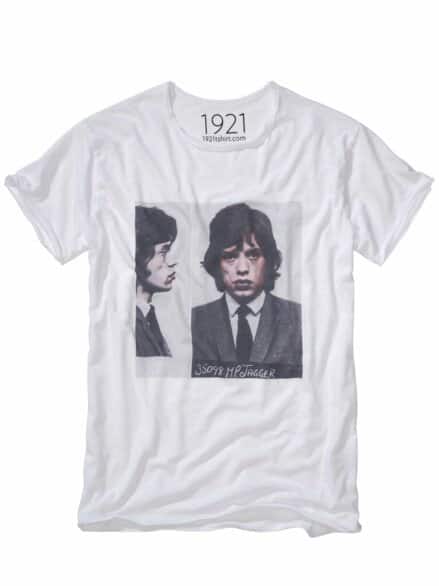 1921 Mick Jagger T-Shirt zahnweiß
