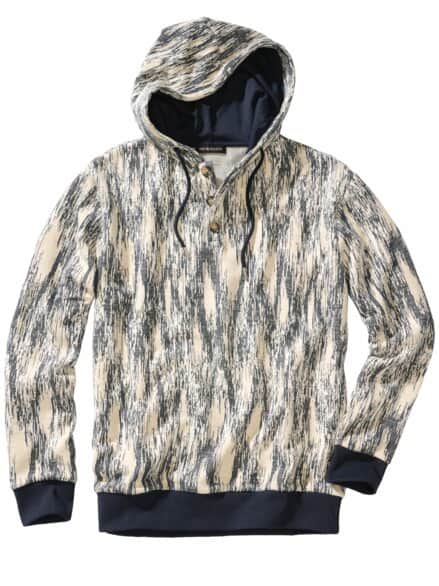 Belohnungszentrum-Hoodie ozeanblau/weiß