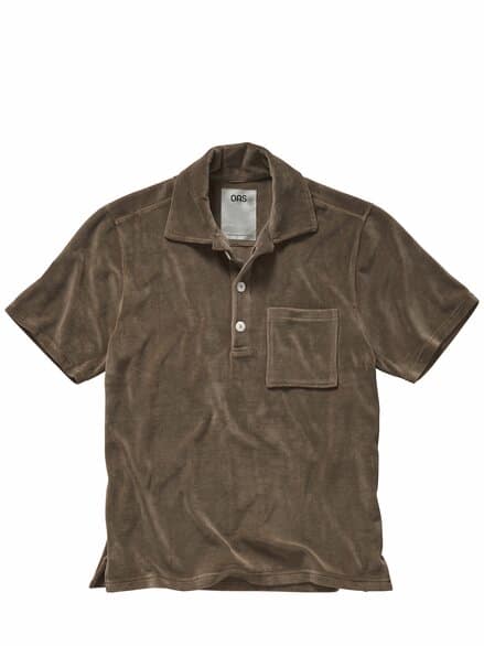 Velours-Polo Girona baumrinde