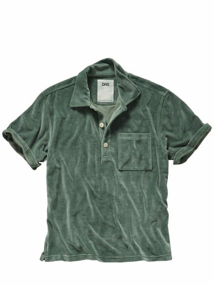 Velours-Polo Girona aquagrün