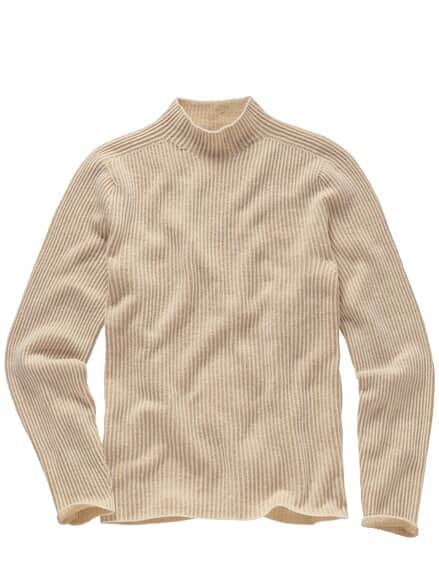 Grundform-Mockneck naturweiß