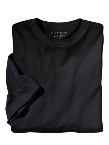 Benchmark-Shirt Rundhals Doppelpack schwarz