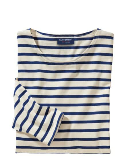 Bretagne-Shirt Streifen ecru/marine