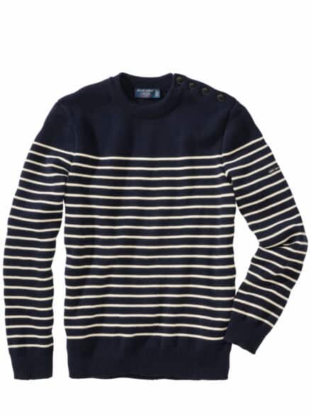Pullover Binic Streifen ecru/marine
