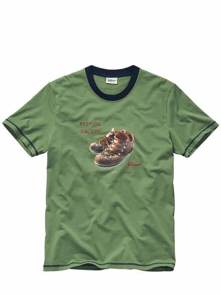 T-Shirt Luwalking rasengrün
