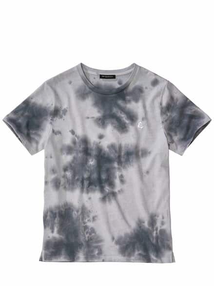 Batik-T-Shirt stahlgrau