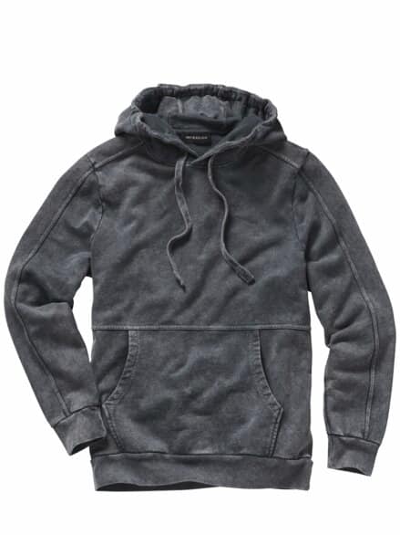Ecken-Kanten-Denimhoodie used grey