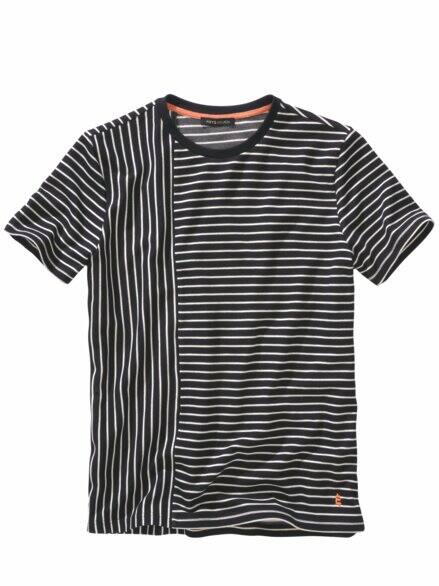 Polarisierendes Shirt schwarz/weiß