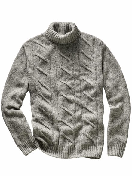 Fischerseil-Pullover gischtgrau