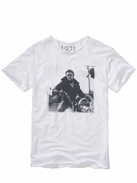 T-Shirt James Dean slubweiß