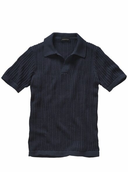 Rassiges Strickpolo tinte Rassiges Strickpolo tinte
