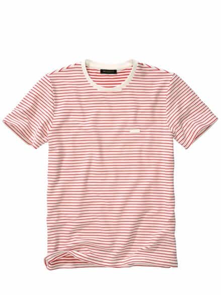 Alles-Richtig-T-Shirt signalrotstreifen Alles-Richtig-T-Shirt signalrotstreifen