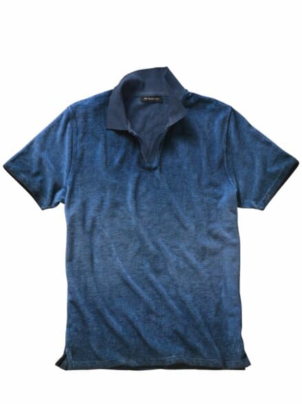Frottee-Vintage-Polo denim Frottee-Vintage-Polo denim