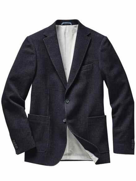 Leichtes Cord-Anzugsakko darkdenim