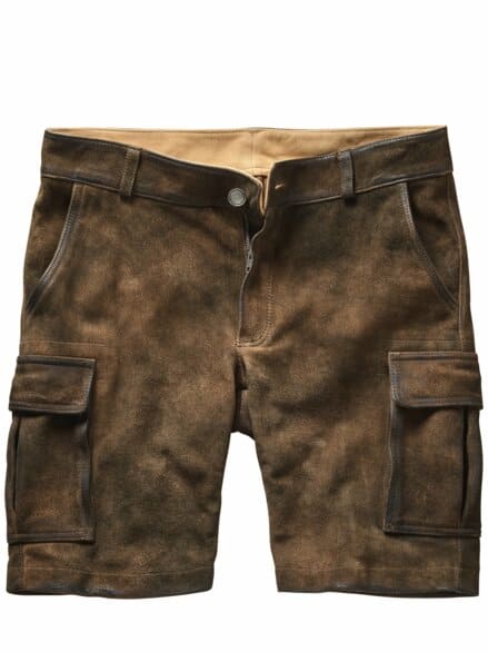 Kernige Cargo-Shorts krachlederbraun