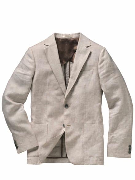 Formentera-Anzugsakko naturleinen