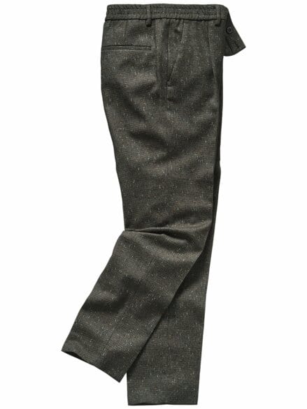 Flammgarn-Anzughose waldgrün