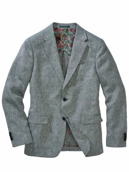 Mittsommer-Anzugsakko mint-melange