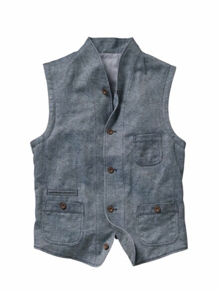 Architekten-Weste jeansblau