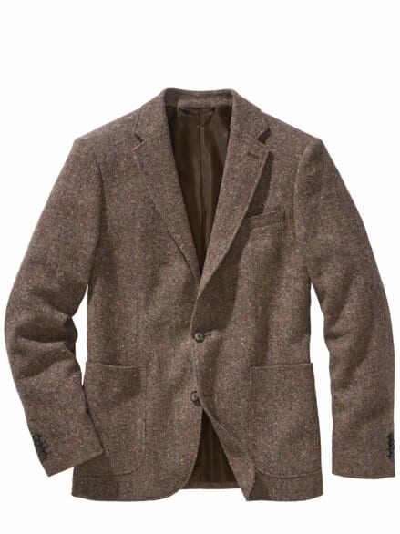 Zweiter-Blick-Sakko donegal-braun