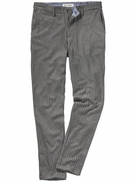 Streifen-Strick-Chino silberadler