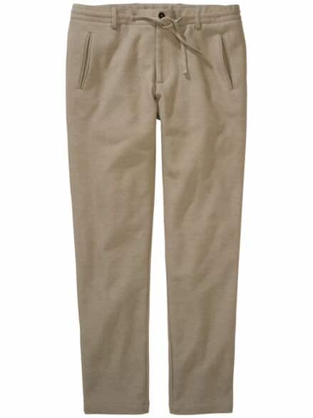 Frische Jerseyanzughose sandstein