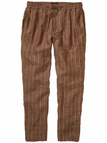 Seebrise-Leinenhose bordeaux