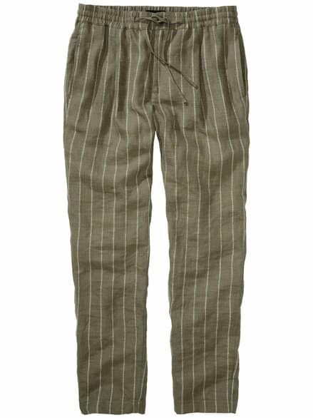 Seebrise-Leinenhose olive