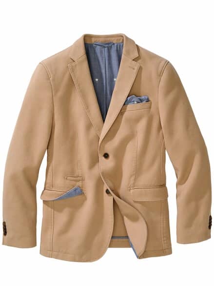 Drillich-Sakko karamell