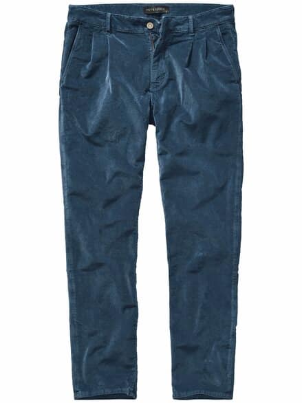 Cord-Atelier-Chino tintenblau