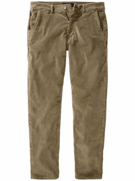 Einfache-Entscheidung-Cordhose kieselgrau