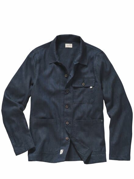 Fischgrät-Jacke Bunchy marine