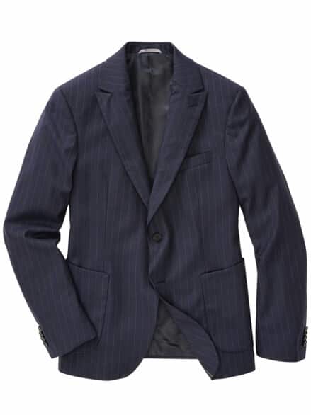 Napoletano Anzugsakko zigarrenrauchblau