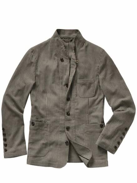 In-Aktion-Sakko Streifen khaki