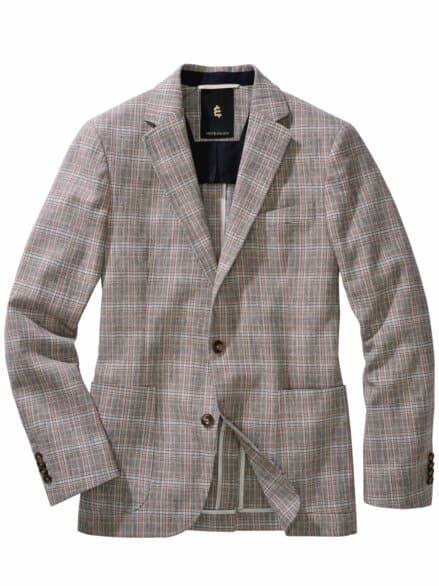 Entertainer-Sakko bunt kariert