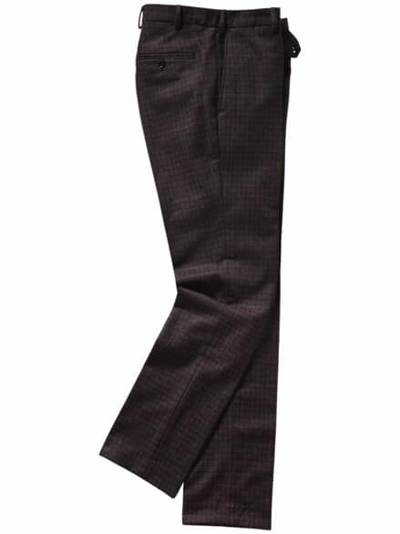 Gangstercharme-Anzughose Karo birminghambraun