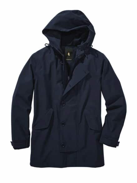 Doppelschlag-Regenjacke navy