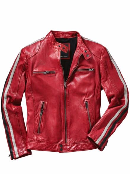 Scuderia-Lederjacke rosso corsa