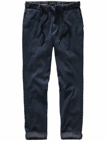 Extraausgabe-Chino Streifen indigoblau