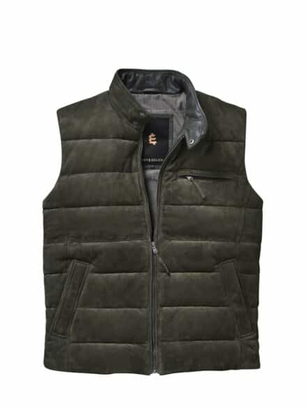 Fusion-Lederweste flaschengrün