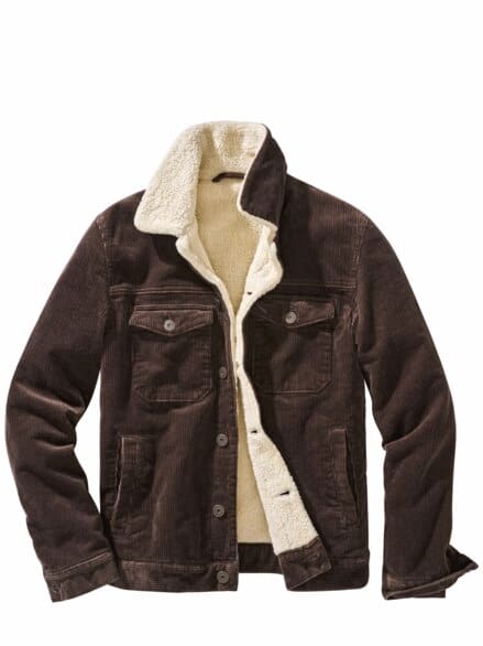 Souveräne Cordjacke tiefbraun Souveräne Cordjacke tiefbraun