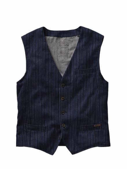 Lesebrillen-Weste Streifen tintenblau Lesebrillen-Weste Streifen tintenblau