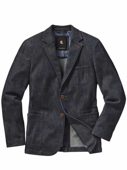 Bravo-Denimsakko used blue