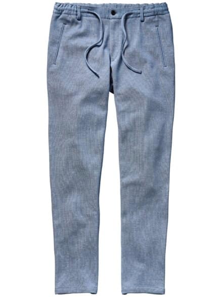 Frische Jerseyanzughose aquablau