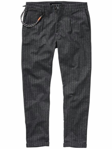 Brot & Spiele-Hose Kreidestreifen grau