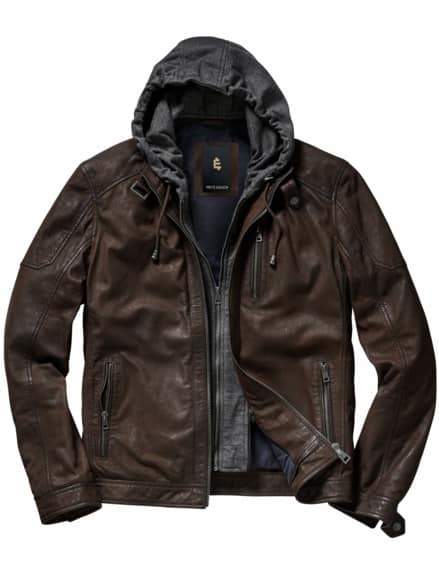 Hausboot-Lederjacke mahagoni Hausboot-Lederjacke mahagoni