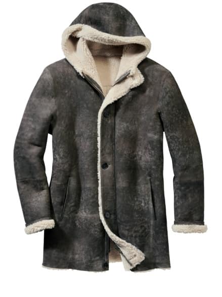 Lammfellmantel steinbraun Lammfellmantel steinbraun