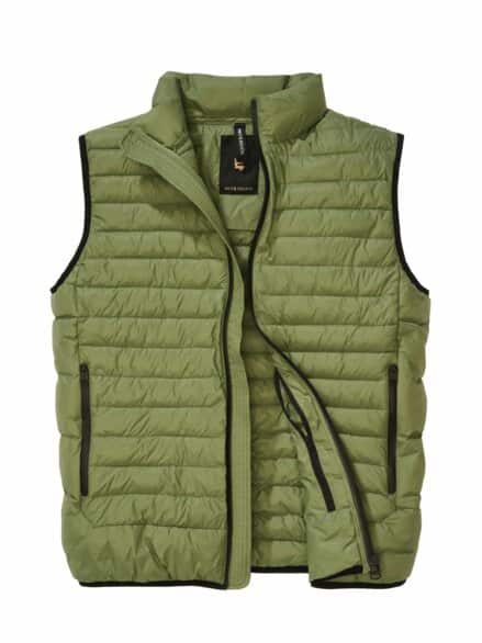 Klare-Kante-Weste olive