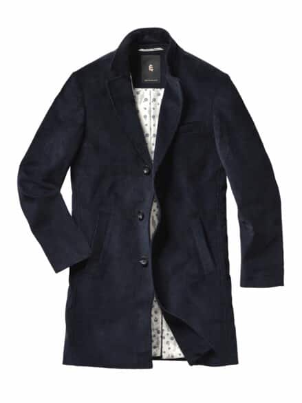 Ernst-Mey-Cordmantel tintenblau
